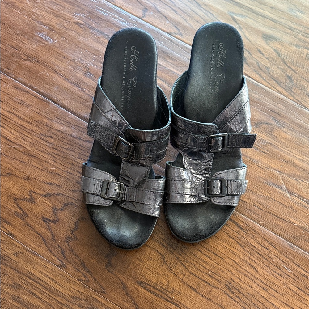 Stylish Gray Mules by John Comfort